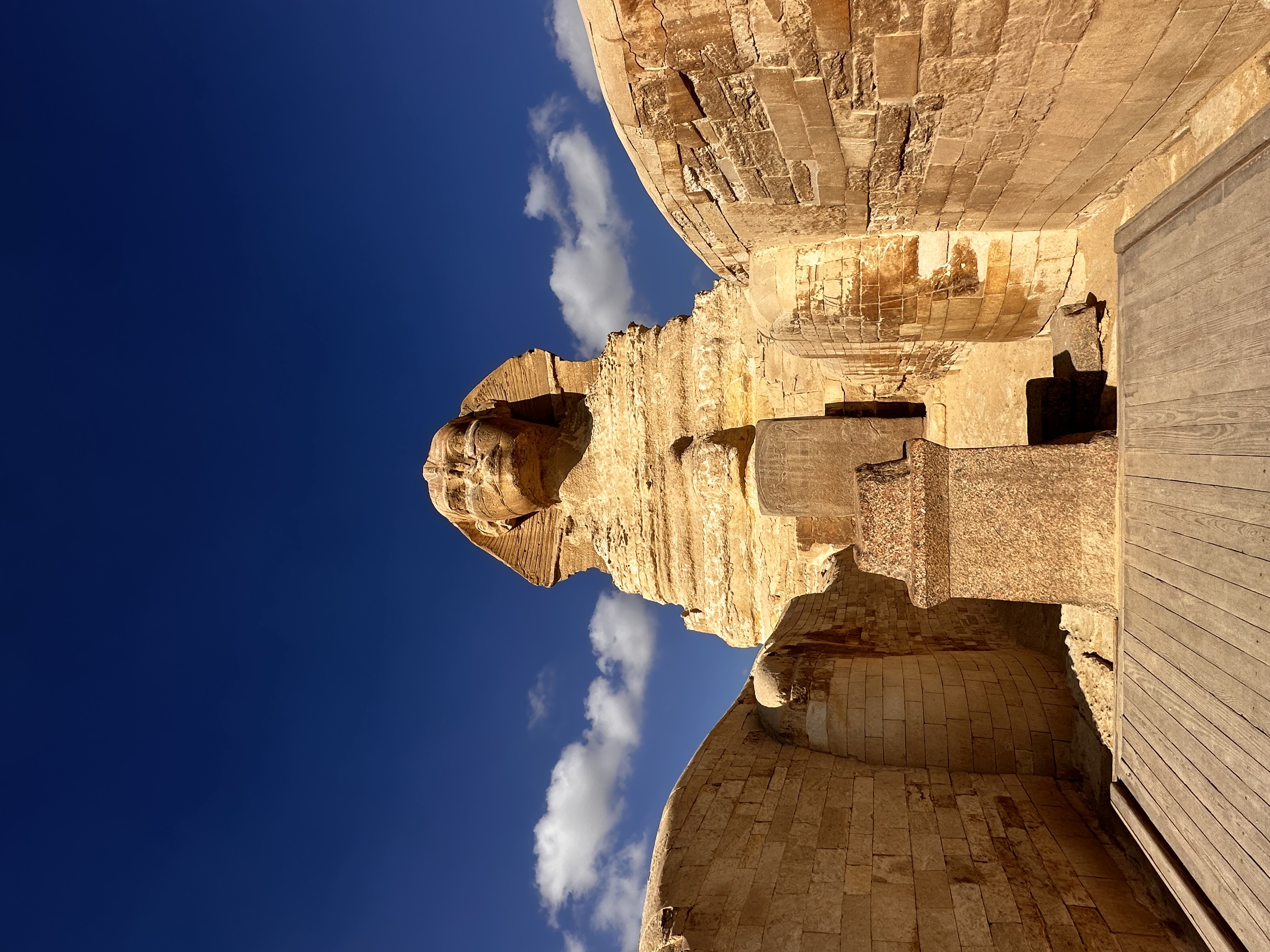 Ancient stone corridor with light